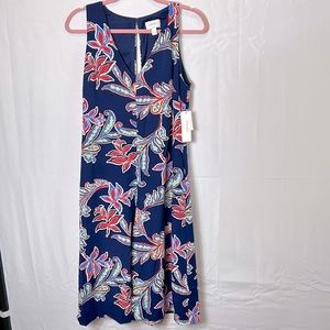 Laundry By Shelli Segal Jumper Muli Colored Floral Size 6 Zip Back New